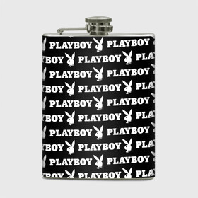 Фляга с принтом PLAYBOY PATTERN | ПЛЕЙБОЙ ПАТТЕРН (Z) в Новосибирске, металлический корпус | емкость 0,22 л, размер 125 х 94 мм. Виниловая наклейка запечатывается полностью | Тематика изображения на принте: brand | brazzers | fake taxi | faketaxi | hub | mode | playboy | бразерс | бренд | мода | фейк такси