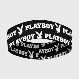 Повязка на голову 3D с принтом PLAYBOY PATTERN | ПЛЕЙБОЙ ПАТТЕРН (Z) в Новосибирске,  |  | brand | brazzers | fake taxi | faketaxi | hub | mode | playboy | бразерс | бренд | мода | фейк такси