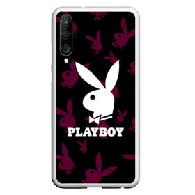 Чехол для Honor P30 с принтом PLAYBOY в Новосибирске, Силикон | Область печати: задняя сторона чехла, без боковых панелей | Тематика изображения на принте: brand | brazzers | fake taxi | faketaxi | hub | mode | playboy | бразерс | бренд | мода | фейк такси