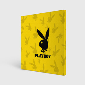 Холст квадратный с принтом PLAYBOY | ПЛЕЙБОЙ (Z) в Новосибирске, 100% ПВХ |  | Тематика изображения на принте: brand | brazzers | fake taxi | faketaxi | hub | mode | playboy | бразерс | бренд | мода | фейк такси