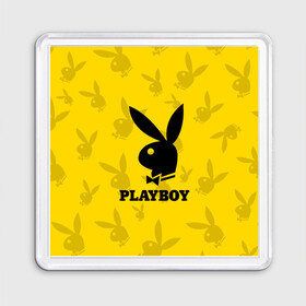 Магнит 55*55 с принтом PLAYBOY | ПЛЕЙБОЙ (Z) в Новосибирске, Пластик | Размер: 65*65 мм; Размер печати: 55*55 мм | Тематика изображения на принте: brand | brazzers | fake taxi | faketaxi | hub | mode | playboy | бразерс | бренд | мода | фейк такси