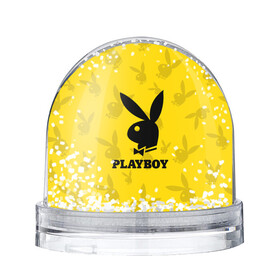 Игрушка Снежный шар с принтом PLAYBOY | ПЛЕЙБОЙ (Z) в Новосибирске, Пластик | Изображение внутри шара печатается на глянцевой фотобумаге с двух сторон | brand | brazzers | fake taxi | faketaxi | hub | mode | playboy | бразерс | бренд | мода | фейк такси