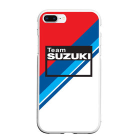 Чехол для iPhone 7Plus/8 Plus матовый с принтом Suzuki Moto Sport в Новосибирске, Силикон | Область печати: задняя сторона чехла, без боковых панелей | 2020 | auto | bike | moto | motorcycle | sport | авто | автомобиль | автомобильные | байк | бренд | марка | машины | мото | мотоциклы | спорт