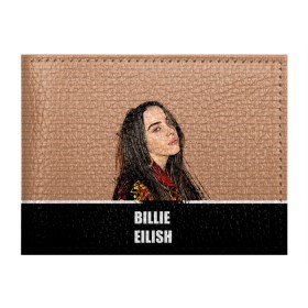 Обложка для студенческого билета с принтом Billie Eilish в Новосибирске, натуральная кожа | Размер: 11*8 см; Печать на всей внешней стороне | billie eilish | билли айлиш | музыка