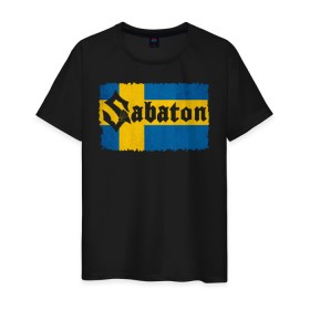 Мужская футболка хлопок с принтом Sabaton в Новосибирске, 100% хлопок | прямой крой, круглый вырез горловины, длина до линии бедер, слегка спущенное плечо. | Тематика изображения на принте: battle | panzerkampf | primo victoria | sabaton | the art of war | the great war | атака мертвецов | бисмарк | броден | войны | группа | йоаким | латный ботинок | метал | ночные ведьмы | пауэр | рок | рыцарские доспехи | сабатон