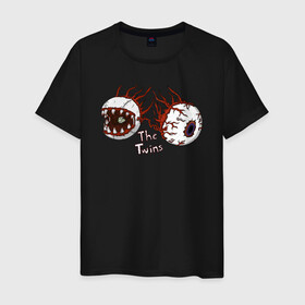 Мужская футболка хлопок с принтом Terraria в Новосибирске, 100% хлопок | прямой крой, круглый вырез горловины, длина до линии бедер, слегка спущенное плечо. | brain of cthulhu | eater of worlds | eye of cthulhu | game | king slime | moon lord | queen bee | skeletron | terka | terra | terraria | the twin | twins | игры | майнкрафт | терария | терка | террария