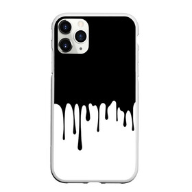 Чехол для iPhone 11 Pro Max матовый с принтом Drop в Новосибирске, Силикон |  | Тематика изображения на принте: белые | капля | черно белые | черные
