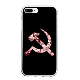 Чехол для iPhone 7Plus/8 Plus матовый с принтом Anime USSR в Новосибирске, Силикон | Область печати: задняя сторона чехла, без боковых панелей | ahegao | anime | chan | hammer | manga | sickle | ussr | аниме | ахегао | герб | манга | молот | серп | серп и молот | символ | ссср | тян