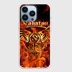 Чехол для iPhone 13 Pro с принтом SABATON   САБАТОН в Новосибирске,  |  | sabaton | skull | даниель муллбак | йоаким броден | крис рёланд | оскар монтелиус | пэр сундстрём | рикард сунден | сабатон | скелет | тоббе энглунд | томми юханссон | ханнес ван дал | черепа