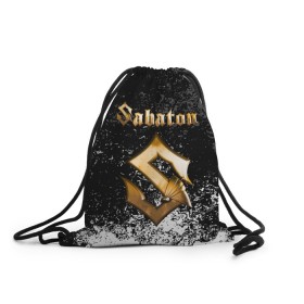 Рюкзак-мешок 3D с принтом SABATON в Новосибирске, 100% полиэстер | плотность ткани — 200 г/м2, размер — 35 х 45 см; лямки — толстые шнурки, застежка на шнуровке, без карманов и подкладки | Тематика изображения на принте: sabaton | skull | даниель муллбак | йоаким броден | крис рёланд | оскар монтелиус | пэр сундстрём | рикард сунден | сабатон | скелет | тоббе энглунд | томми юханссон | ханнес ван дал | черепа