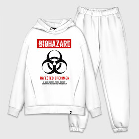 Мужской костюм хлопок OVERSIZE с принтом Biohazard в Новосибирске,  |  | 2019 ncov | biohazard | coronavirus | covid 19 | quarantine | болезнь | вирус | карантин | коронавирус | коронавирусная инфекция | эпидемия