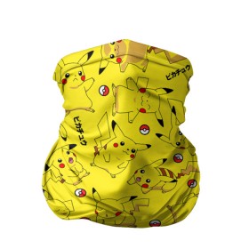 Бандана-труба 3D с принтом ПИКАЧУ в Новосибирске, 100% полиэстер, ткань с особыми свойствами — Activecool | плотность 150‒180 г/м2; хорошо тянется, но сохраняет форму | pika pika | pikachu | pokemon | пика пика | пикачу | покемон