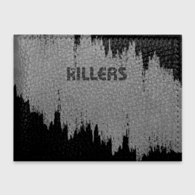 Обложка для студенческого билета с принтом The Killers Logo | Киллерс (Z) в Новосибирске, натуральная кожа | Размер: 11*8 см; Печать на всей внешней стороне | brandon flowers | david keuning | killers | альтернативный рок | брэндон флауэрс | дэйв кенинг | инди рок | постпанк ривайвл | хартленд рок