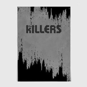 Постер с принтом The Killers Logo в Новосибирске, 100% бумага
 | бумага, плотность 150 мг. Матовая, но за счет высокого коэффициента гладкости имеет небольшой блеск и дает на свету блики, но в отличии от глянцевой бумаги не покрыта лаком | brandon flowers | david keuning | killers | альтернативный рок | брэндон флауэрс | дэйв кенинг | инди рок | постпанк ривайвл | хартленд рок