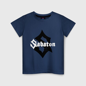 Детская футболка хлопок с принтом SABATON. в Новосибирске, 100% хлопок | круглый вырез горловины, полуприлегающий силуэт, длина до линии бедер | sabaton | даниель муллбак | йоаким броден | крис рёланд | оскар монтелиус | пэр сундстрём | рикард сунден | сабатон | тоббе энглунд | томми юханссон | ханнес ван дал