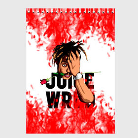 Скетчбук с принтом Juice WRLD в Новосибирске, 100% бумага
 | 48 листов, плотность листов — 100 г/м2, плотность картонной обложки — 250 г/м2. Листы скреплены сверху удобной пружинной спиралью | eminem | godzilla | juice wrld | rap | американский рэпер | годзила | зарубежный реп | маршалл брюс мэтерс | музыка | реп | рэпер | эминем