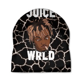 Шапка 3D с принтом Juice WRLD. в Новосибирске, 100% полиэстер | универсальный размер, печать по всей поверхности изделия | eminem | godzilla | juice wrld | rap | американский рэпер | годзила | зарубежный реп | маршалл брюс мэтерс | музыка | реп | рэпер | эминем