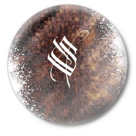Значок с принтом Stigmata в Новосибирске,  металл | круглая форма, металлическая застежка в виде булавки | music | rock | stigmata | альтернатива | музыка | рок | стигмата | тарас уманский