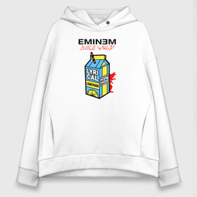 Женское худи Oversize хлопок с принтом Eminem Juice WRLD Godzilla в Новосибирске, френч-терри — 70% хлопок, 30% полиэстер. Мягкий теплый начес внутри —100% хлопок | боковые карманы, эластичные манжеты и нижняя кромка, капюшон на магнитной кнопке | 100 сок | eminem | godzilla | juice | juice wrld | logo | music | rap | альбом | годзилла | джус | джюс | лейбл | лирика | лирический | лого | логотип | рэп | сок | трубочка | эминем