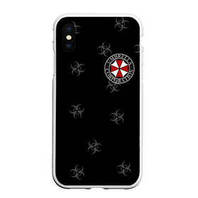 Чехол для iPhone XS Max матовый с принтом Umbrella Corp в Новосибирске, Силикон | Область печати: задняя сторона чехла, без боковых панелей | biohazard | corporation | nemesis | resident evil | umbrella | virus | амбрела | амбрелла | биологическая угроза | вирус | зонт | обитель зла | резидент ивл