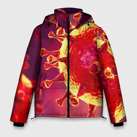 Мужская зимняя куртка 3D с принтом Коронавирус в Новосибирске, верх — 100% полиэстер; подкладка — 100% полиэстер; утеплитель — 100% полиэстер | длина ниже бедра, свободный силуэт Оверсайз. Есть воротник-стойка, отстегивающийся капюшон и ветрозащитная планка. 

Боковые карманы с листочкой на кнопках и внутренний карман на молнии. | Тематика изображения на принте: 2019   ncov | coronaviridae | coronavirus | covid | covid 19 | ncov | sars | virus | арт | биологическая опасность | болезнь | вирус | знак | карантин | корона | коронавирус | короновирус | мем | нков | нсов | пандемия | прикол | символ