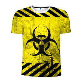Мужская футболка 3D спортивная с принтом nCoV. в Новосибирске, 100% полиэстер с улучшенными характеристиками | приталенный силуэт, круглая горловина, широкие плечи, сужается к линии бедра | 2019 ncov | covid 19 | вирус | вирус 2020 | знаки биологической опасности | коронавирус | коронавирус 2020 | медицинские маски
