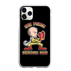 Чехол для iPhone 11 Pro матовый с принтом ONE-PUNCH MAN в Новосибирске, Силикон |  | one punch man | onepunchman | oppai | saitama | ван панч мен | ванпанчмен | макото миядзаки | сайтама | человек один удар