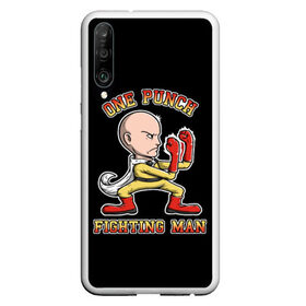 Чехол для Honor P30 с принтом ONE-PUNCH MAN в Новосибирске, Силикон | Область печати: задняя сторона чехла, без боковых панелей | one punch man | onepunchman | oppai | saitama | ван панч мен | ванпанчмен | макото миядзаки | сайтама | человек один удар