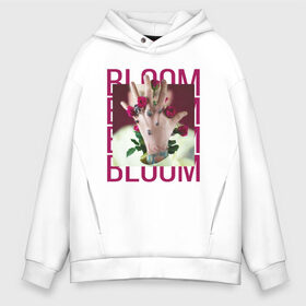 Мужское худи Oversize хлопок с принтом Bloom в Новосибирске, френч-терри — 70% хлопок, 30% полиэстер. Мягкий теплый начес внутри —100% хлопок | боковые карманы, эластичные манжеты и нижняя кромка, капюшон на магнитной кнопке | colson baker | machine gun kelly | mgk | rap. рэп рок | колсон бэйкер | реп | репер | рэп