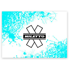 Поздравительная открытка с принтом NILETTO. в Новосибирске, 100% бумага | плотность бумаги 280 г/м2, матовая, на обратной стороне линовка и место для марки
 | niletto | rap | данила прытков | любимка | музыка | нилетто | певец | реп