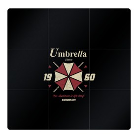 Магнитный плакат 3Х3 с принтом Umbrella Corporation в Новосибирске, Полимерный материал с магнитным слоем | 9 деталей размером 9*9 см | 2 | biohazard | claire | evil | horror | raccoon | resident | survival | t virus | t вирус | выживание | зла | кеннеди | клэр | леон | обитель | раккун | редфилд | скотт | ужас