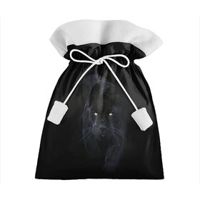 Подарочный 3D мешок с принтом Пантера в Новосибирске, 100% полиэстер | Размер: 29*39 см | Тематика изображения на принте: animal | animals | beast | black | cat | kitten | phanter | животное | животные | зверек | зверь | кот | котики | кошка | кошки | пантера | черная