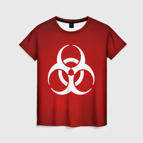 Женская футболка 3D с принтом Plague Inc (Коронавирус) в Новосибирске, 100% полиэфир ( синтетическое хлопкоподобное полотно) | прямой крой, круглый вырез горловины, длина до линии бедер | 2019 | biohazard | china | coronavirus | covid 19 | inc | medicine | ncov | ncov19 | ncov2019 | plague | survivor | virus | warning | вирус | китай | коронавирус | медик | медицина