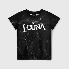 Детская футболка 3D с принтом LOUNA в Новосибирске, 100% гипоаллергенный полиэфир | прямой крой, круглый вырез горловины, длина до линии бедер, чуть спущенное плечо, ткань немного тянется | louna | tracktor bowling | альтернативный метал | альтернативный рок | гранж | лу | луна | ню метал | панк рок | хард рок