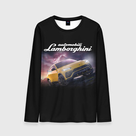Мужской лонгслив 3D с принтом Lamborghini Urus в Новосибирске, 100% полиэстер | длинные рукава, круглый вырез горловины, полуприлегающий силуэт | audi | auto | aventador | lamborghini | murcielago | urus | авто | автомобиль | ам | ламба | ламборгини | машина | машины | спорткар | урус
