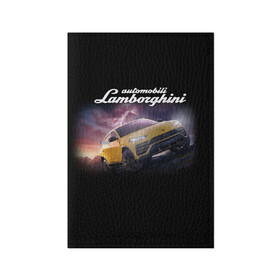 Обложка для паспорта матовая кожа с принтом Lamborghini Urus в Новосибирске, натуральная матовая кожа | размер 19,3 х 13,7 см; прозрачные пластиковые крепления | audi | auto | aventador | lamborghini | murcielago | urus | авто | автомобиль | ам | ламба | ламборгини | машина | машины | спорткар | урус