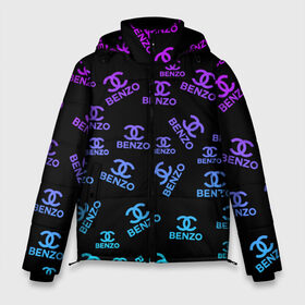 Мужская зимняя куртка 3D с принтом Benzo Gang - Big Baby Tape в Новосибирске, верх — 100% полиэстер; подкладка — 100% полиэстер; утеплитель — 100% полиэстер | длина ниже бедра, свободный силуэт Оверсайз. Есть воротник-стойка, отстегивающийся капюшон и ветрозащитная планка. 

Боковые карманы с листочкой на кнопках и внутренний карман на молнии. | Тематика изображения на принте: baby | big | dj tape | dragonborn | freestyle | hoodrich tales | music | tape | wow tv | биг бейби | егор | клип | музыка | олегович | ракитин | тейп