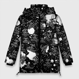 Женская зимняя куртка 3D с принтом Benzo Gang - Big Baby Tape в Новосибирске, верх — 100% полиэстер; подкладка — 100% полиэстер; утеплитель — 100% полиэстер | длина ниже бедра, силуэт Оверсайз. Есть воротник-стойка, отстегивающийся капюшон и ветрозащитная планка. 

Боковые карманы с листочкой на кнопках и внутренний карман на молнии | baby | big | dj tape | dragonborn | freestyle | hoodrich tales | music | tape | wow tv | биг бейби | егор | клип | музыка | олегович | ракитин | тейп