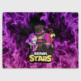 Плед 3D с принтом BRAWL STARS MORTIS в Новосибирске, 100% полиэстер | закругленные углы, все края обработаны. Ткань не мнется и не растягивается | Тематика изображения на принте: brawl stars | brawl stars mortis | brawler | emz | mortis | tara | бравл старз | бравлер | мортис | тара | эмз