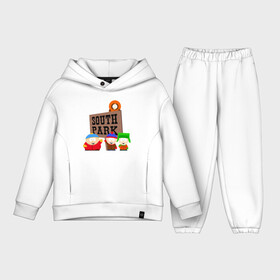 Детский костюм хлопок Oversize с принтом South Park   персонажи с логотипом в Новосибирске,  |  | park | south | south park | картман | кени | они убили кени | парк | сволочи | южный | южный парк