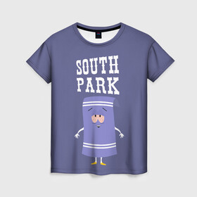 Женская футболка 3D с принтом South Park Полотенчико в Новосибирске, 100% полиэфир ( синтетическое хлопкоподобное полотно) | прямой крой, круглый вырез горловины, длина до линии бедер | south park | баттерс | кайл | кени | кеннет | кенни | мультик | саус парк | стэнли | эрик | южный парк