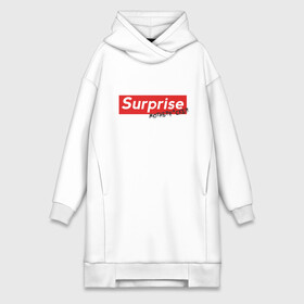 Платье-худи хлопок с принтом Surprise Motherfcker в Новосибирске,  |  | supreme | surprise | саприм | суприм | сюрпрайз | сюрприз