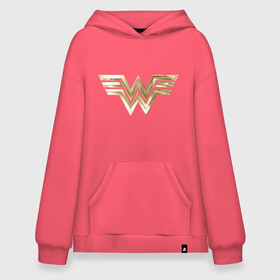 Худи SuperOversize хлопок с принтом Wonder Woman logo в Новосибирске, 70% хлопок, 30% полиэстер, мягкий начес внутри | карман-кенгуру, эластичная резинка на манжетах и по нижней кромке, двухслойный капюшон
 | 1984 | cheetah | dc comics | diana prince | wonder women | ww84 | антиопа | вандер вумен | галь гадот | гепарда | диана принс | стив тревор | чудо женщина