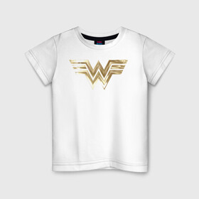Детская футболка хлопок с принтом Wonder Woman logo в Новосибирске, 100% хлопок | круглый вырез горловины, полуприлегающий силуэт, длина до линии бедер | 1984 | cheetah | dc comics | diana prince | wonder women | ww84 | антиопа | вандер вумен | галь гадот | гепарда | диана принс | стив тревор | чудо женщина