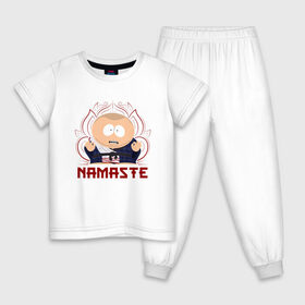 Детская пижама хлопок с принтом Картман - Намасте в Новосибирске, 100% хлопок |  брюки и футболка прямого кроя, без карманов, на брюках мягкая резинка на поясе и по низу штанин
 | 