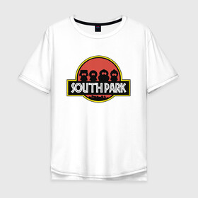 Мужская футболка хлопок Oversize с принтом South Park в Новосибирске, 100% хлопок | свободный крой, круглый ворот, “спинка” длиннее передней части | cartman | kenny | park | south | southpark | world | картман | кенни | мир | мульт | мультик | парк | периода | персонаж | персонажи | сериал | южный | юрского