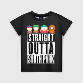 Детская футболка 3D с принтом South Park в Новосибирске, 100% гипоаллергенный полиэфир | прямой крой, круглый вырез горловины, длина до линии бедер, чуть спущенное плечо, ткань немного тянется | cartman | kenny | park | south | southpark | картман | кенни | мульт | мультик | парк | персонаж | персонажи | сериал | южный