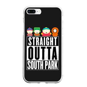Чехол для iPhone 7Plus/8 Plus матовый с принтом South Park в Новосибирске, Силикон | Область печати: задняя сторона чехла, без боковых панелей | cartman | kenny | park | south | southpark | картман | кенни | мульт | мультик | парк | персонаж | персонажи | сериал | южный