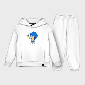 Детский костюм хлопок Oversize с принтом Baby Sonic в Новосибирске,  |  | baby | sonic | ежик | соник