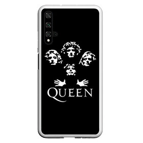 Чехол для Honor 20 с принтом QUEEN (НА СПИНЕ) в Новосибирске, Силикон | Область печати: задняя сторона чехла, без боковых панелей | queen | rock | we will rock you | брайан мэи | группа queen | группа квин | джон дикон | квин | королева | король | роджер тейлор | рок | фредди меркьюри